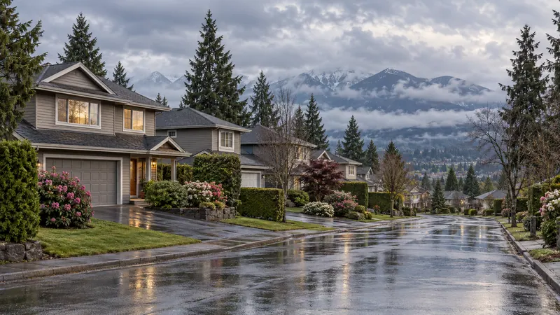A residential street in Burnaby