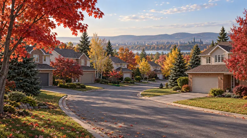 A residential street in Ottawa