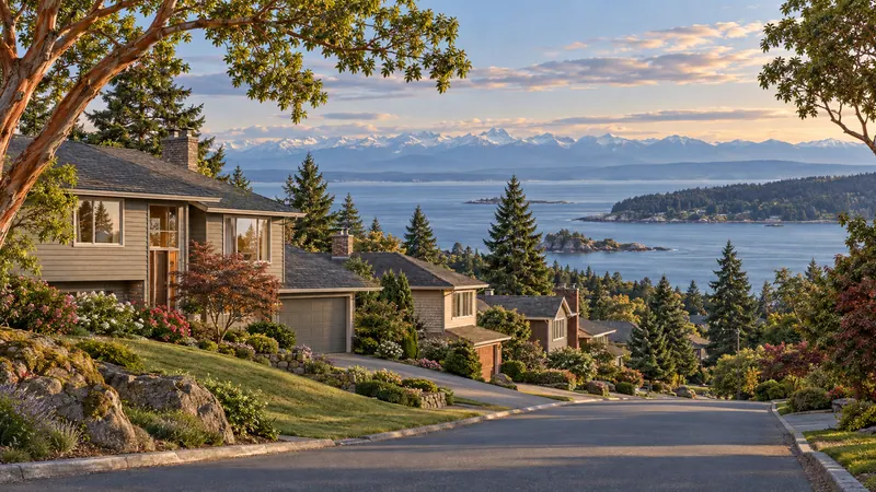 A residential street in Victoria